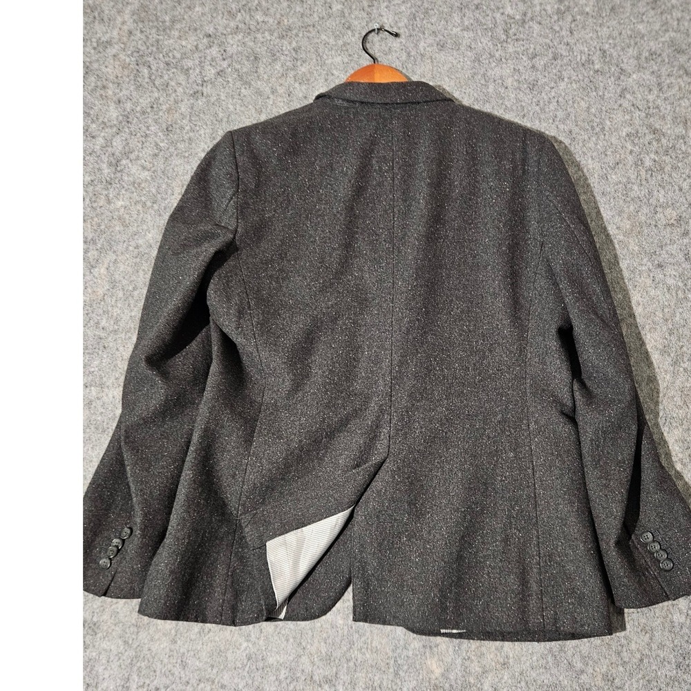 Banana Republic Blazer Mens Gray Tailored Slim Fit Recycled Wool 42R - Picture 2 of 11